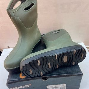 BOGS Mens Ultra Mid Waterproof Insulated Rain Boots (Green, 14)